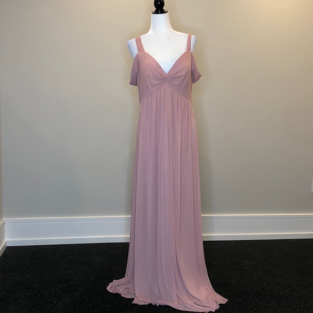 FINAL SALE! Pink Blush Maternity Formal Eva Maxi Dress